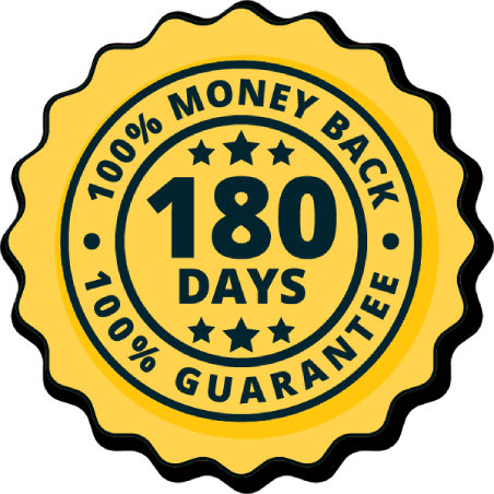 180-day refund policy designed to support buyer confidence and secure transaction process